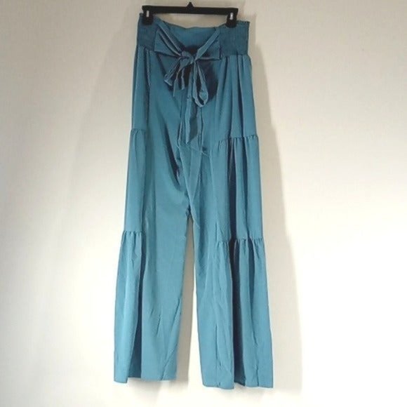 HALARA Pants - HALARA Women Pants New Soft, Dull GREEN Bow Medium Casual Exercise Activewear